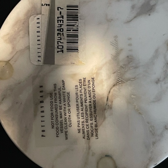 Pottery Barn Cream Marble Bathroom Set